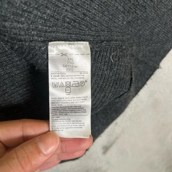 Banana Republic cozy ribbed merino wool blend open cardigan - Picture 5 of 9